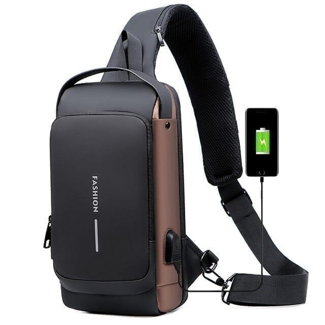 Bolsa Slim Bag™ - Mochila Anti-Furto com Senha USB - Casaoofertas.Com.Br