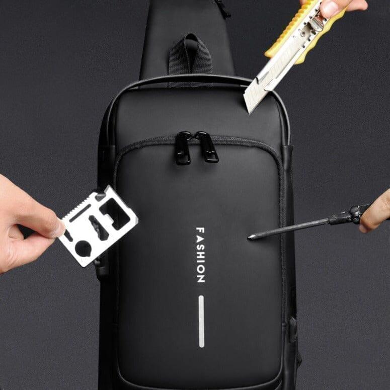 Bolsa Slim Bag™ - Mochila Anti-Furto com Senha USB - Casaoofertas.Com.Br